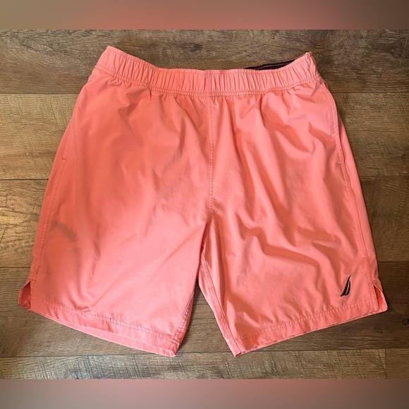 💕 2 For $10 Nautica Men’s Coral Swim Trunks Size Large - Picture 1 of 7
